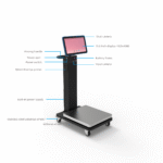 15.6" 50kg Smart Mobile Electronic Scale with Printer